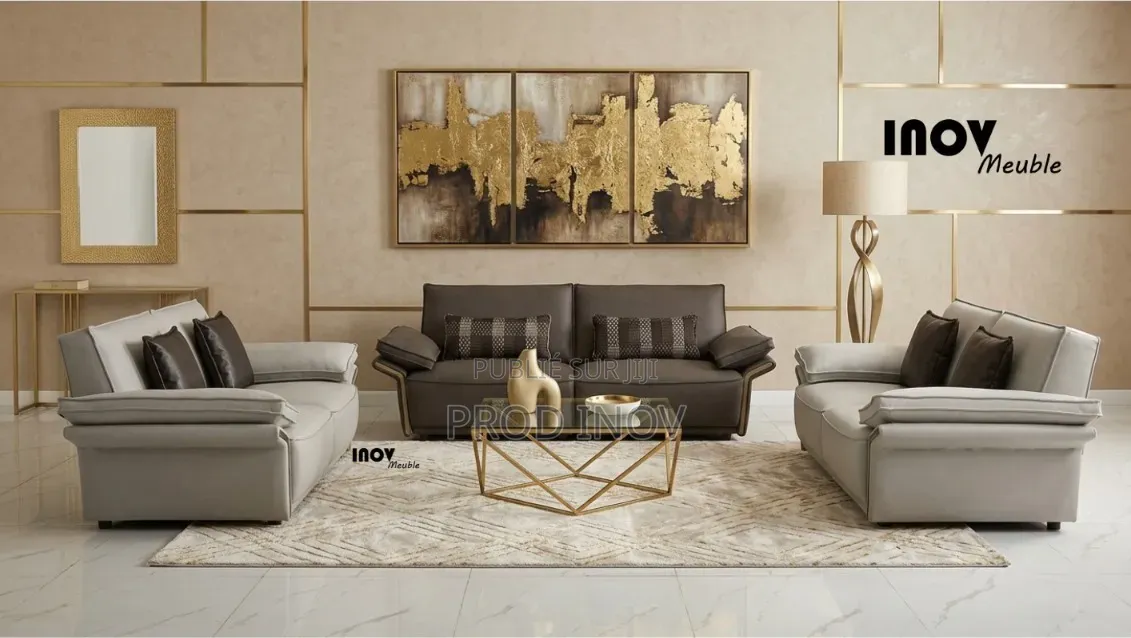 Salon en Cuir Véritable