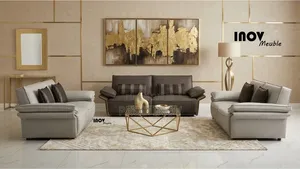 Salon en Cuir Véritable