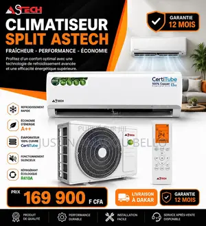 Climatiseur Split Astech – CertiTube 100 % Cuivre