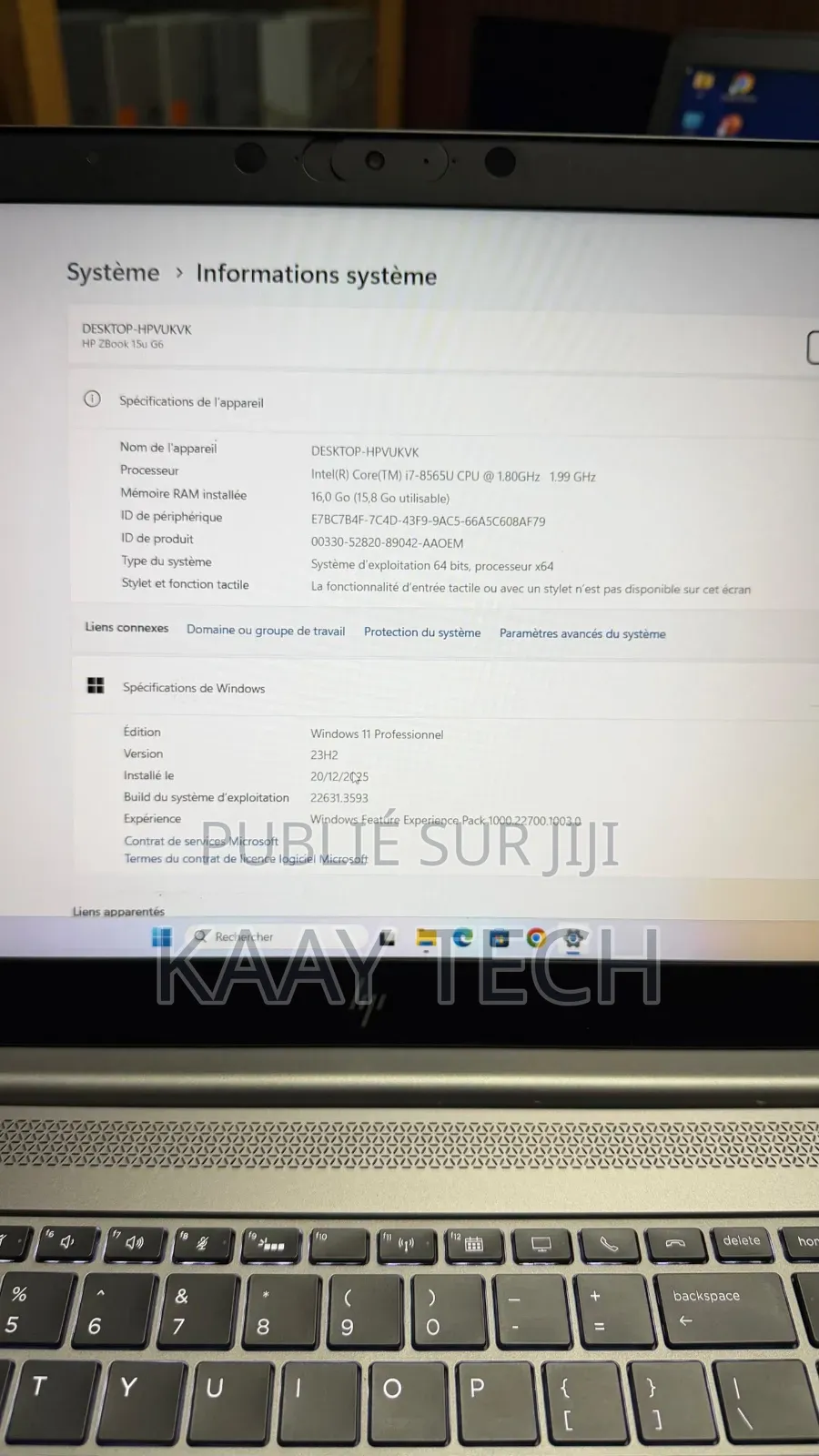 Nouveau HP ZBook 15u G5 16GB Intel Core i7 SSD 256GB
