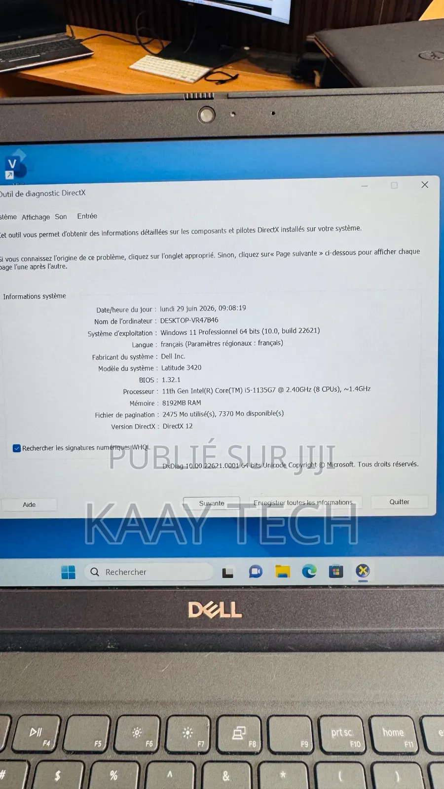Ordinateur portable Dell Latitude 3420 8GB Intel Core i5 SSD 256GB